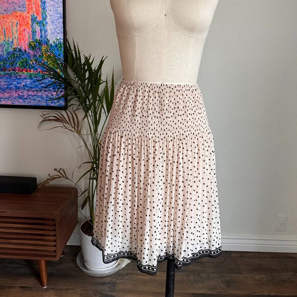 NWT Max Studio Flowy Pleated Mini Skater Skirt Balletcore Traditional Classic - Picture 1 of 9